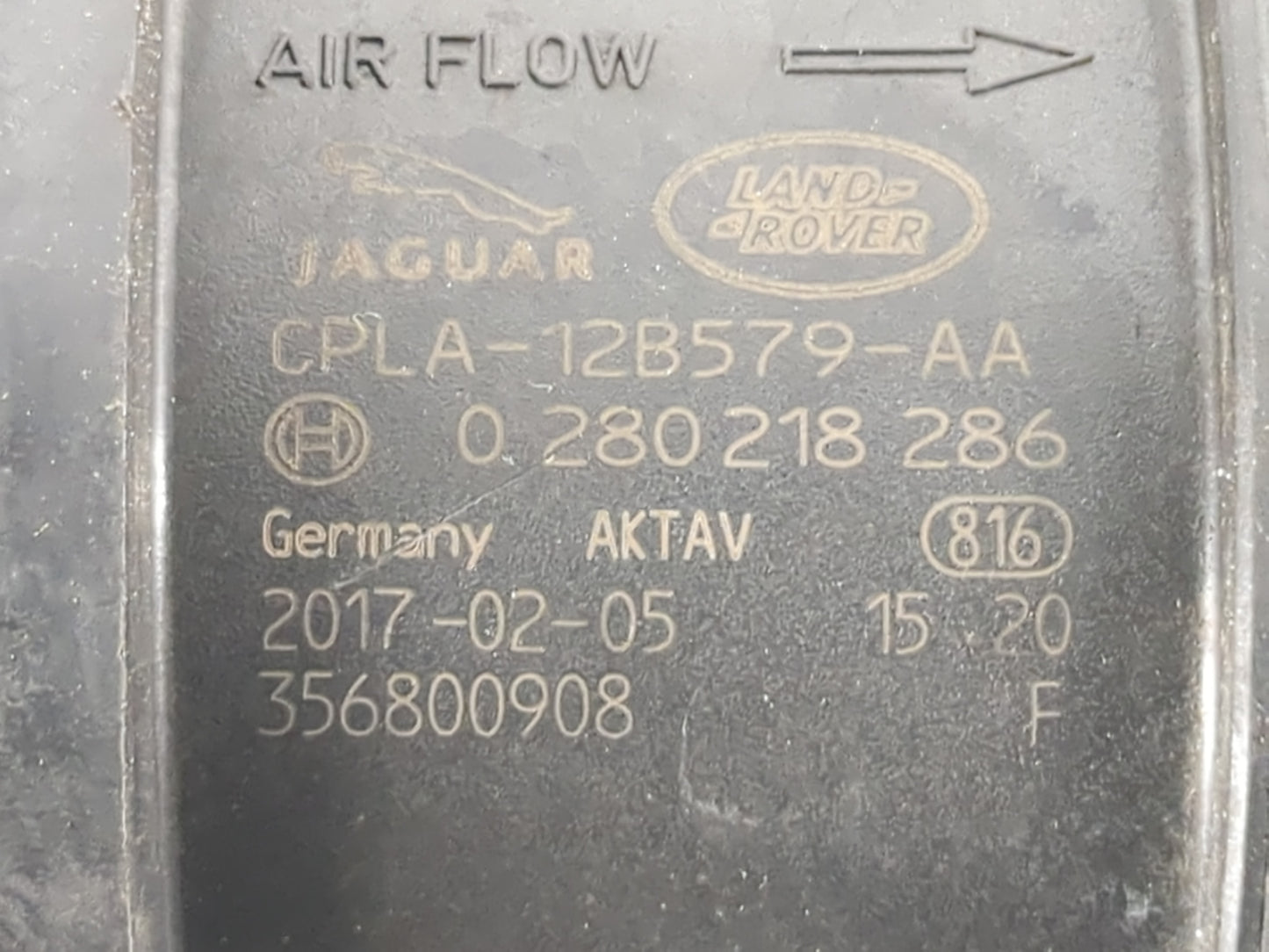 2016 Land Rover Lr4 Mass Air Flow Meter Maf Sensor 1153578 - Oemusedautoparts1.com