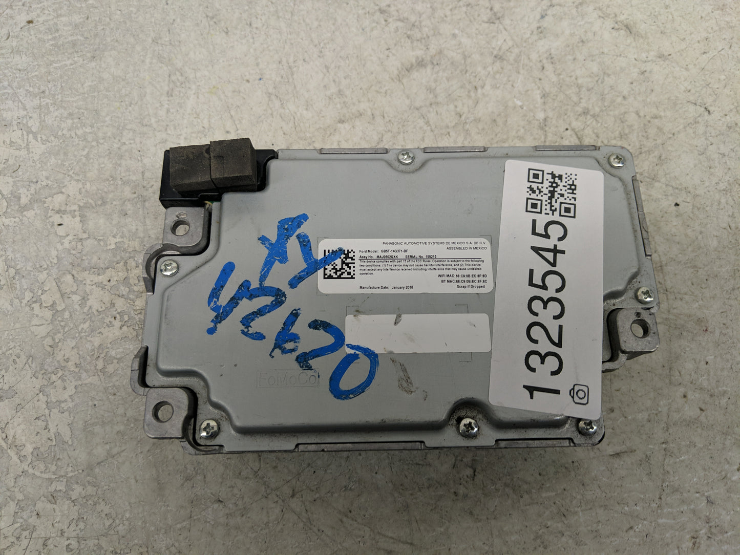 2016 Lincoln Mkc PCM Engine Control Computer ECU ECM PCU OEM P/N:GJ7T-14G370-BM Fits OEM Used Auto Parts - Oemusedautoparts1