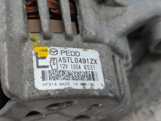 2014-2017 Mazda 3 Alternator Replacement Generator Charging Assembly Engine OEM P/N:12V100A 5123 A5TL0491 Fits OEM Used Auto Parts