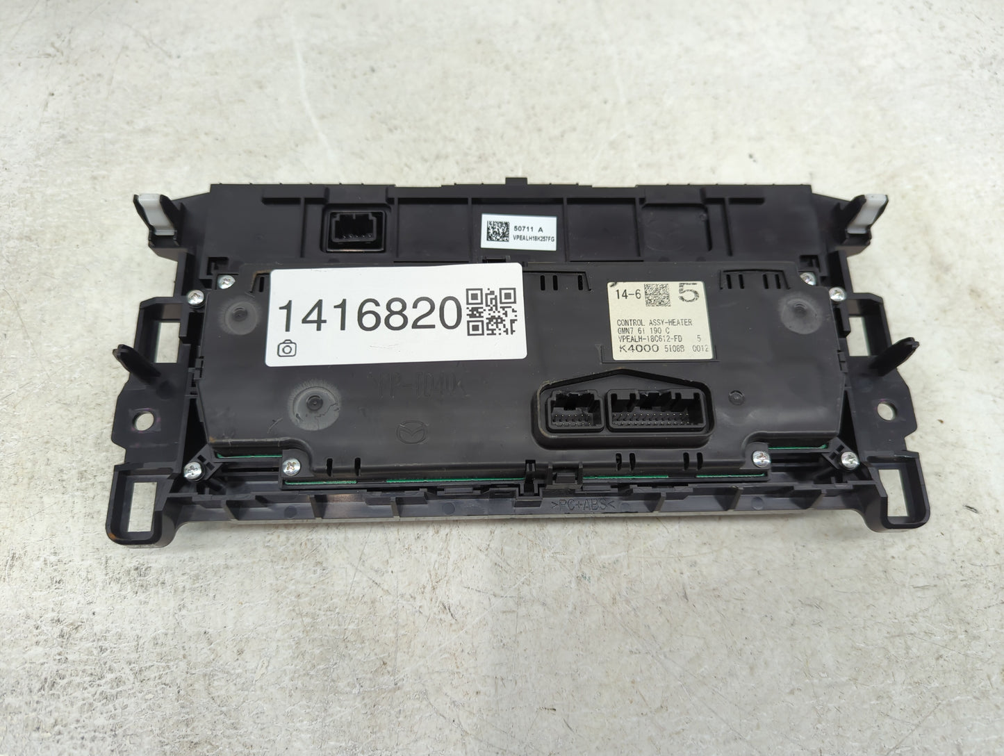 2016 Mazda 6 Climate Control Module Temperature AC/Heater Replacement Fits OEM Used Auto Parts - Oemusedautoparts1.com