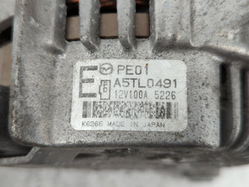 2014 Mazda 6 Alternator Replacement Generator Charging Assembly Engine OEM P/N:P51X A5TJ 0591ZT PEDD A5TL0491 Fits Fits 2013 OEM Used Auto Parts