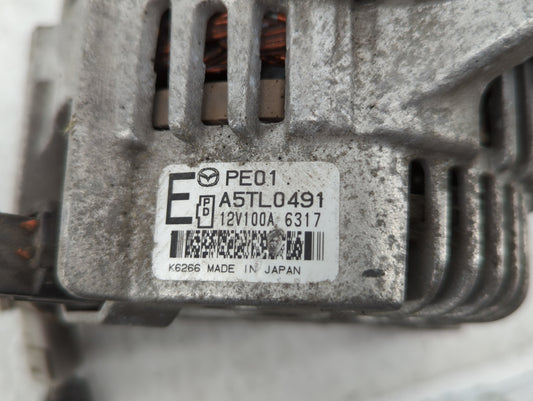 2014 Mazda 6 Alternator Replacement Generator Charging Assembly Engine OEM P/N:P51X A5TJ 0591ZT PEDD A5TL0491 Fits Fits 2013 OEM Used Auto Parts