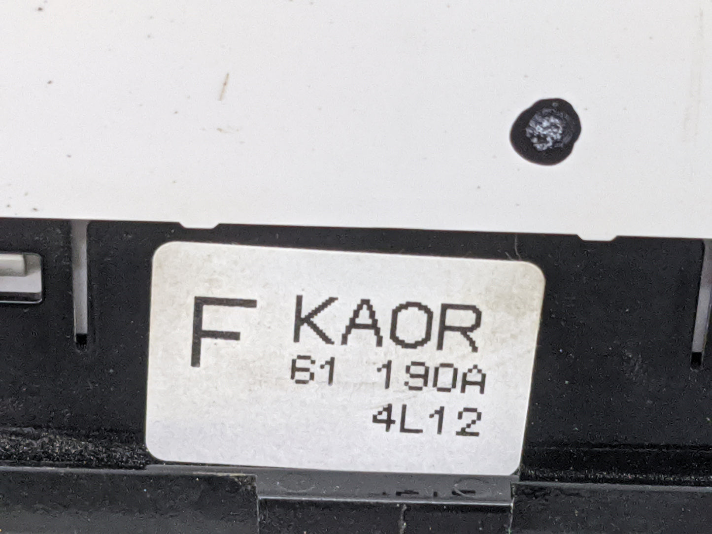 2016 Mazda Cx-5 Climate Control Module Temperature AC/Heater Replacement P/N:KAOR 61 190A KAOR 61 190A 4L12 Fits OEM Used Au