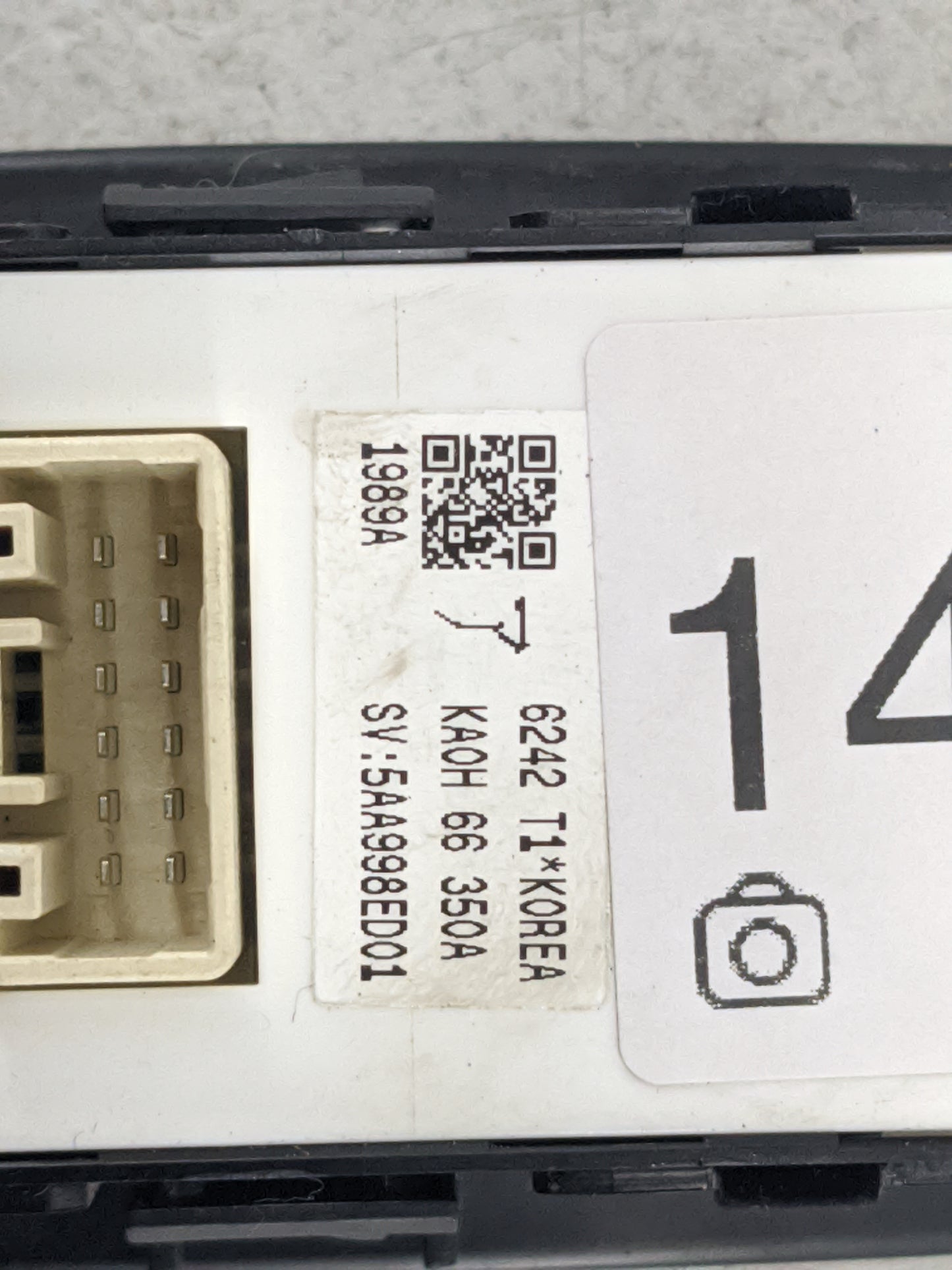 2016 Mazda Cx5 Master Power Window Switch Replacement Driver Side Left P/N:KA0H66350A 5AA998ED01 Fits Fits 2017 OEM Used Aut