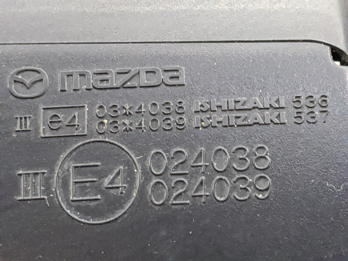 2016 Mazda Mazda6 Driver Side View Mirror - Left Door Mirror OEM Used - Oemusedautoparts1.com