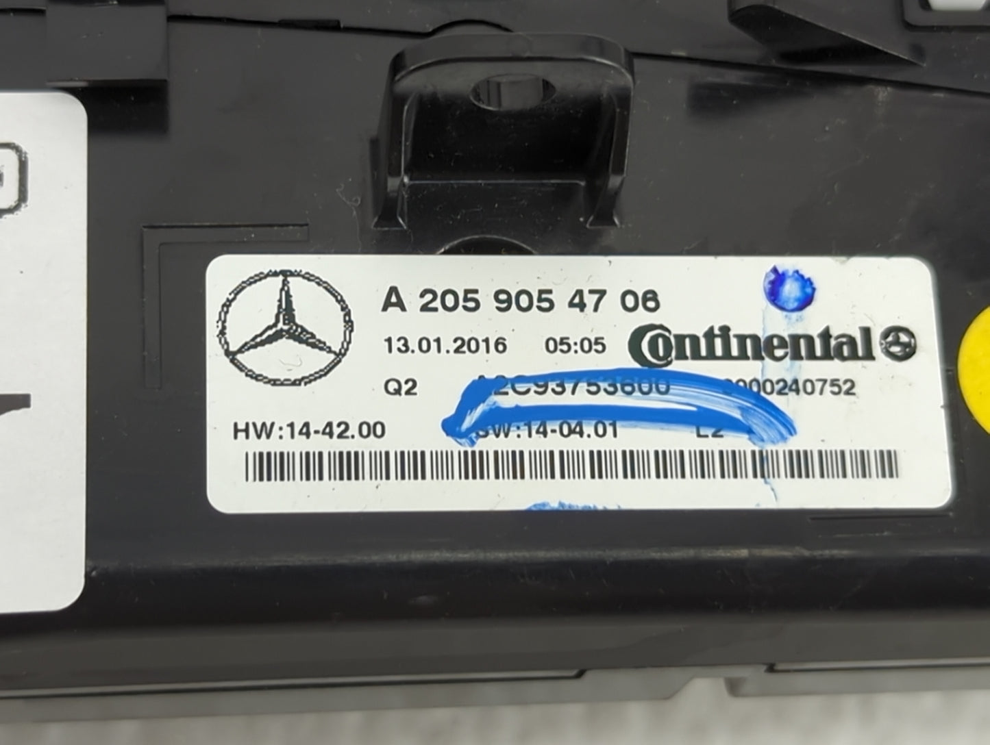 2016 Mercedes-Benz C-Class Climate Control Module Temperature AC/Heater Replacement P/N:A2059054706 A2C93753600 Fits OEM Use