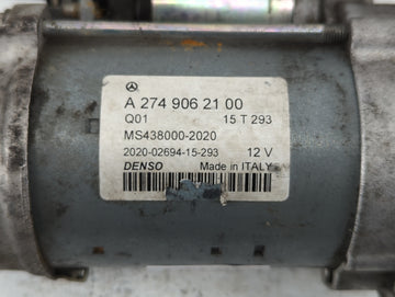 2015-2018 Mercedes-Benz C300 Car Starter Motor Solenoid OEM P/N:MS438000-2020 A 274 906 21 00 Fits OEM Used Auto Parts