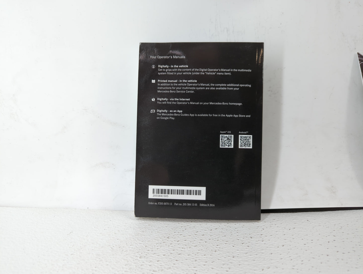 2016 Mercedes-Benz C350 Owners Manual Book Guide OEM Used Auto Parts - Oemusedautoparts1.com