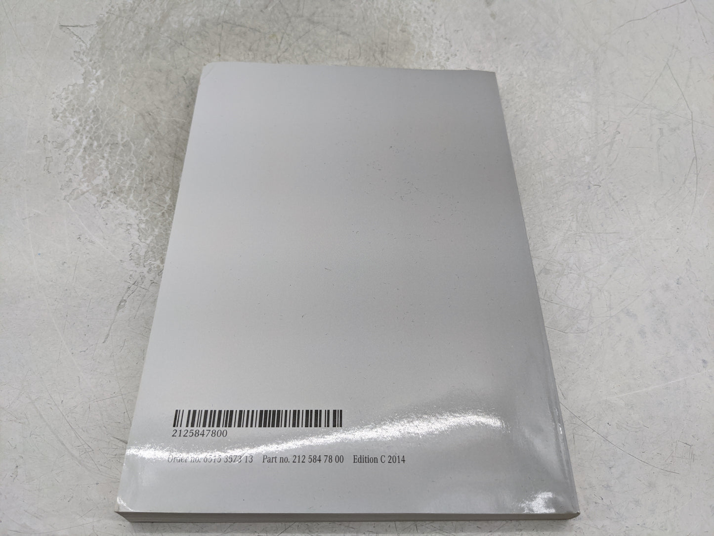 2016 Mercedes-Benz E250 Owners Manual Book Guide P/N:2125847800 OEM Used Auto Parts - Oemusedautoparts1.com