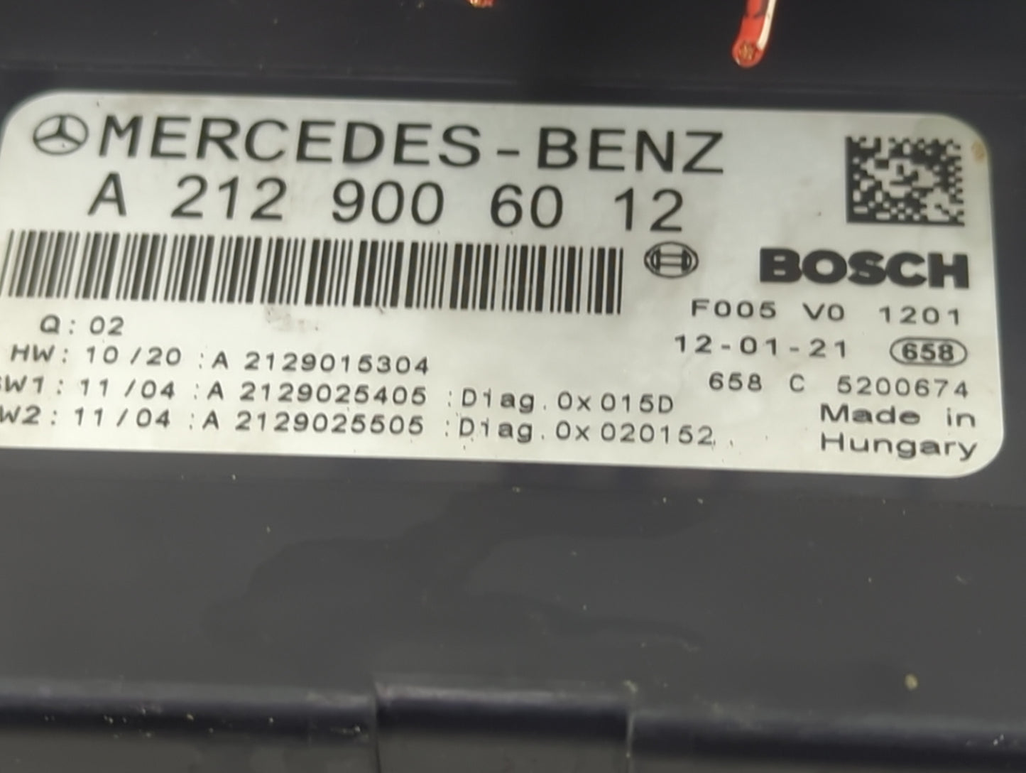 2015-2016 Mercedes-Benz E350 Fusebox Fuse Box Panel Relay Module P/N:A 212 900 60 12 Fits Fits 2013 2014 2015 2016 2017 2018