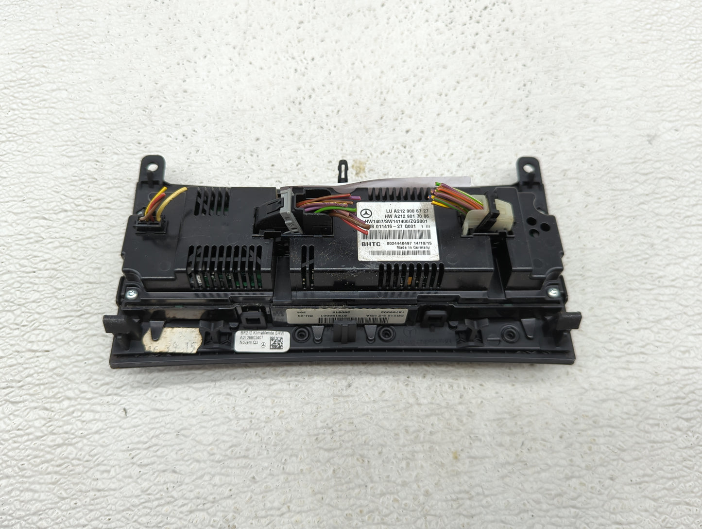 2015-2016 Mercedes-Benz E350 Climate Control Module Temperature AC/Heater Replacement P/N:A212 901 70 06 A212 900 67 27 Fits