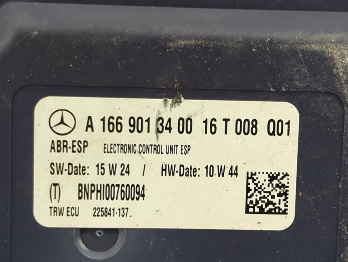 2016 Mercedes-Benz Gle350 ABS Pump Control Module Replacement P/N:A1669013400 225841-137, BNPHI00760094 Fits OEM Used Auto P