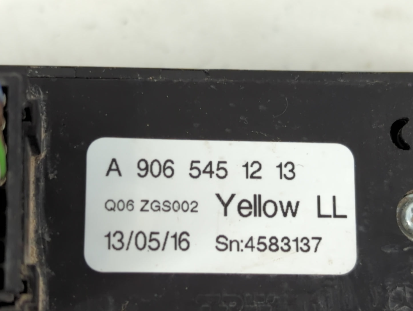 2016 Mercedes-Benz Sprinter 2500 Master Power Window Switch Replacement Driver Side Left P/N:A 906 545 12 13 Fits OEM Used A