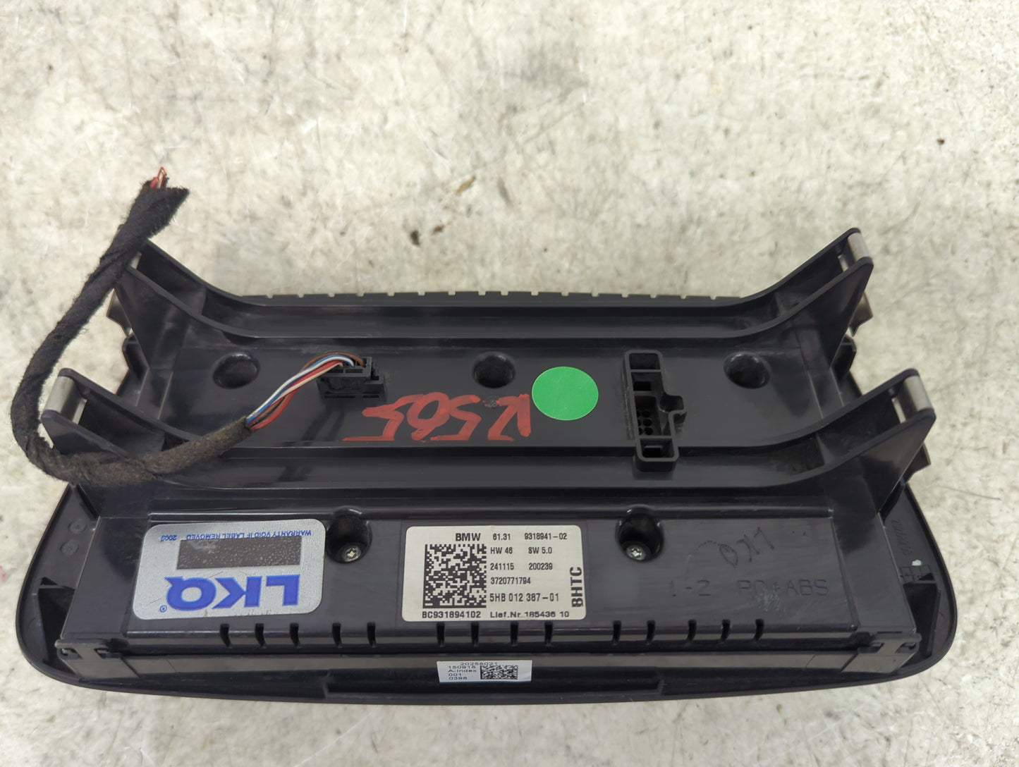 2016 Mini Clubman Climate Control Module Temperature AC/Heater Replacement P/N:9318941-02 5HB 012 387-01, BC931894102 Fits O