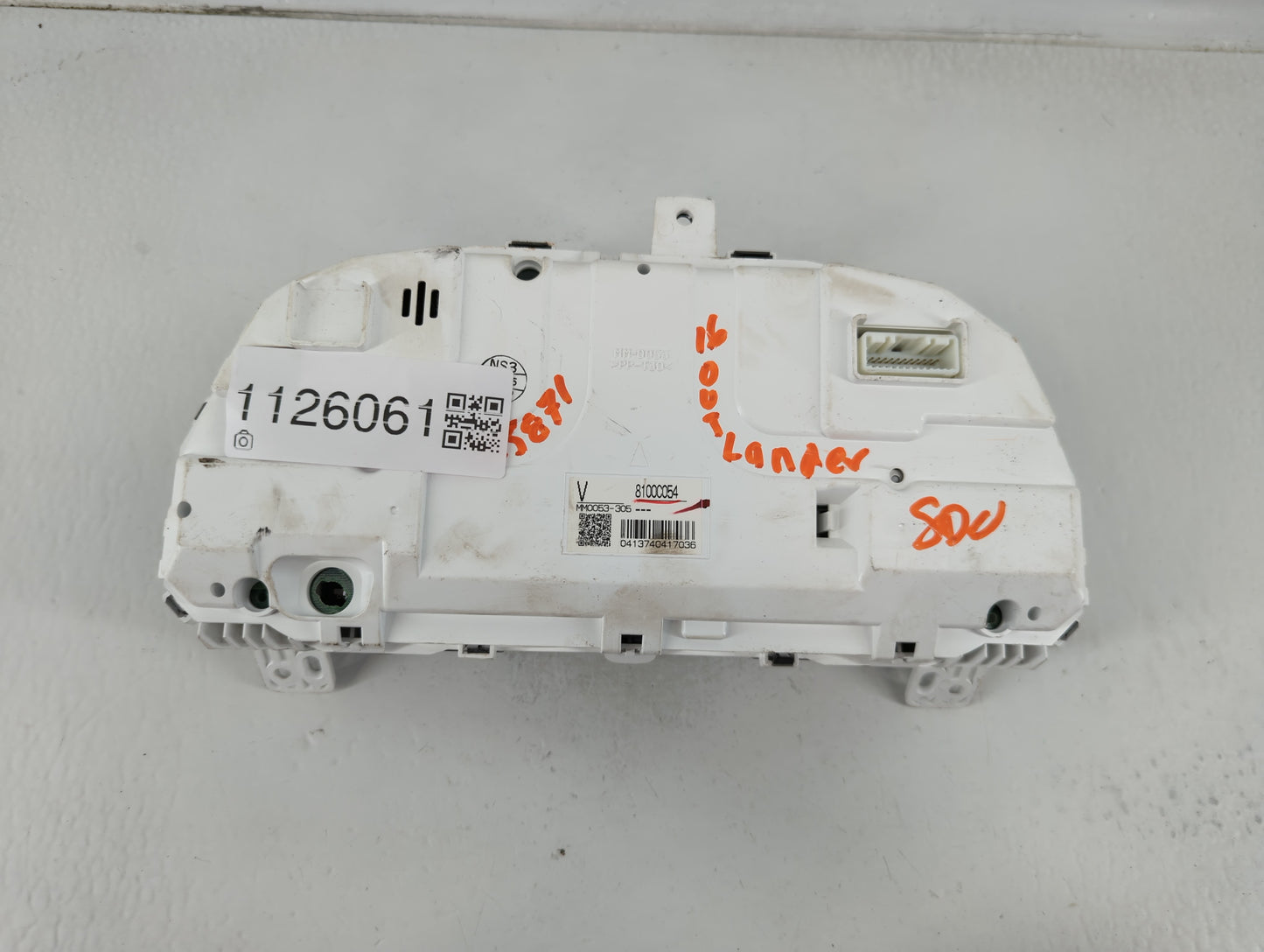 2016 Mitsubishi Outlander Instrument Cluster Speedometer Gauges P/N:MM0053-305 8100C054 Fits OEM Used Auto Parts - Oemusedau