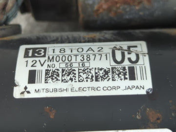 2011-2016 Mitsubishi Outlander Car Starter Motor Solenoid OEM P/N:1810A205 M000T38771 Fits Fits 2011 2012 2013 2014 2015 2016 OEM Used Auto Parts