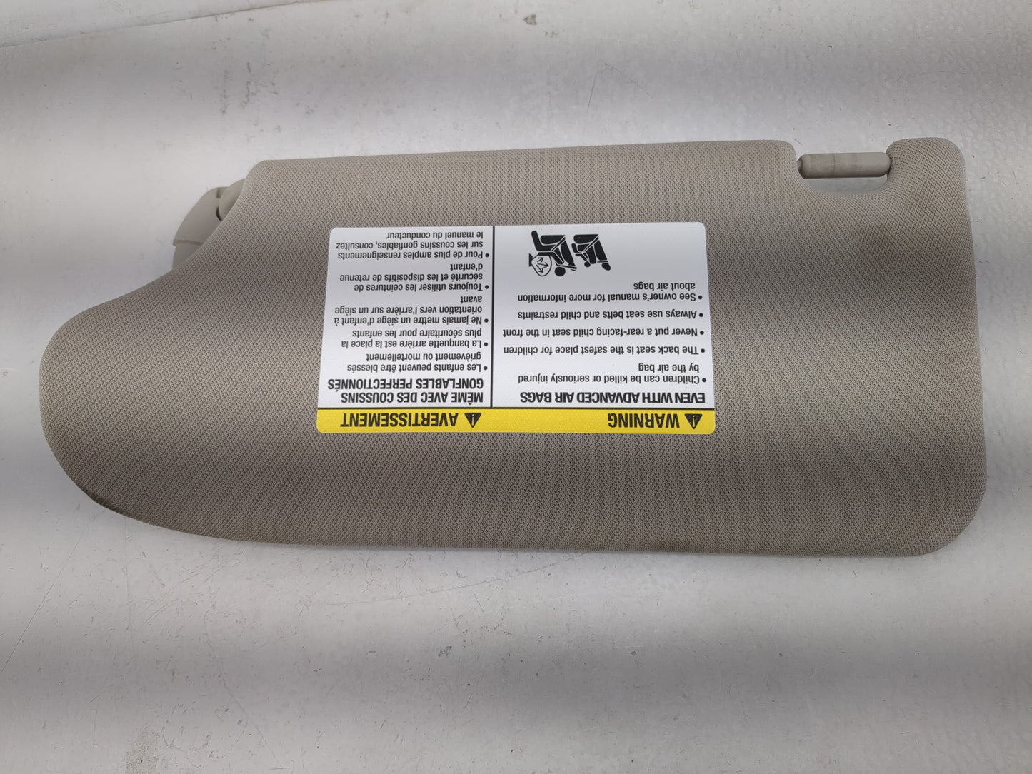 2013-2018 Nissan Altima Sun Visor Shade Replacement Passenger Right Mirror Fits Fits 2013 2014 2015 2016 2017 2018 OEM Used