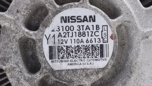 2013-2017 Nissan Altima Alternator Replacement Generator Charging Assembly Engine OEM P/N:23100 3TA1A 23100 3TA1B Fits OEM Used Auto Parts