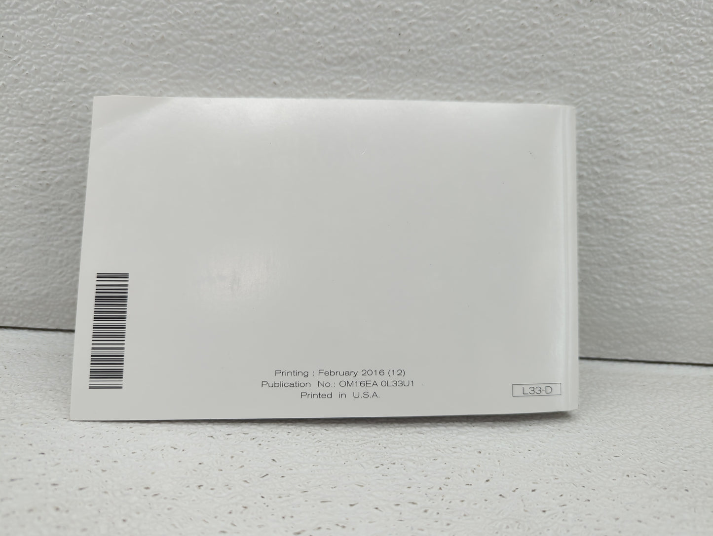 2016 Nissan Altima Owners Manual Book Guide OEM Used Auto Parts - Oemusedautoparts1.com