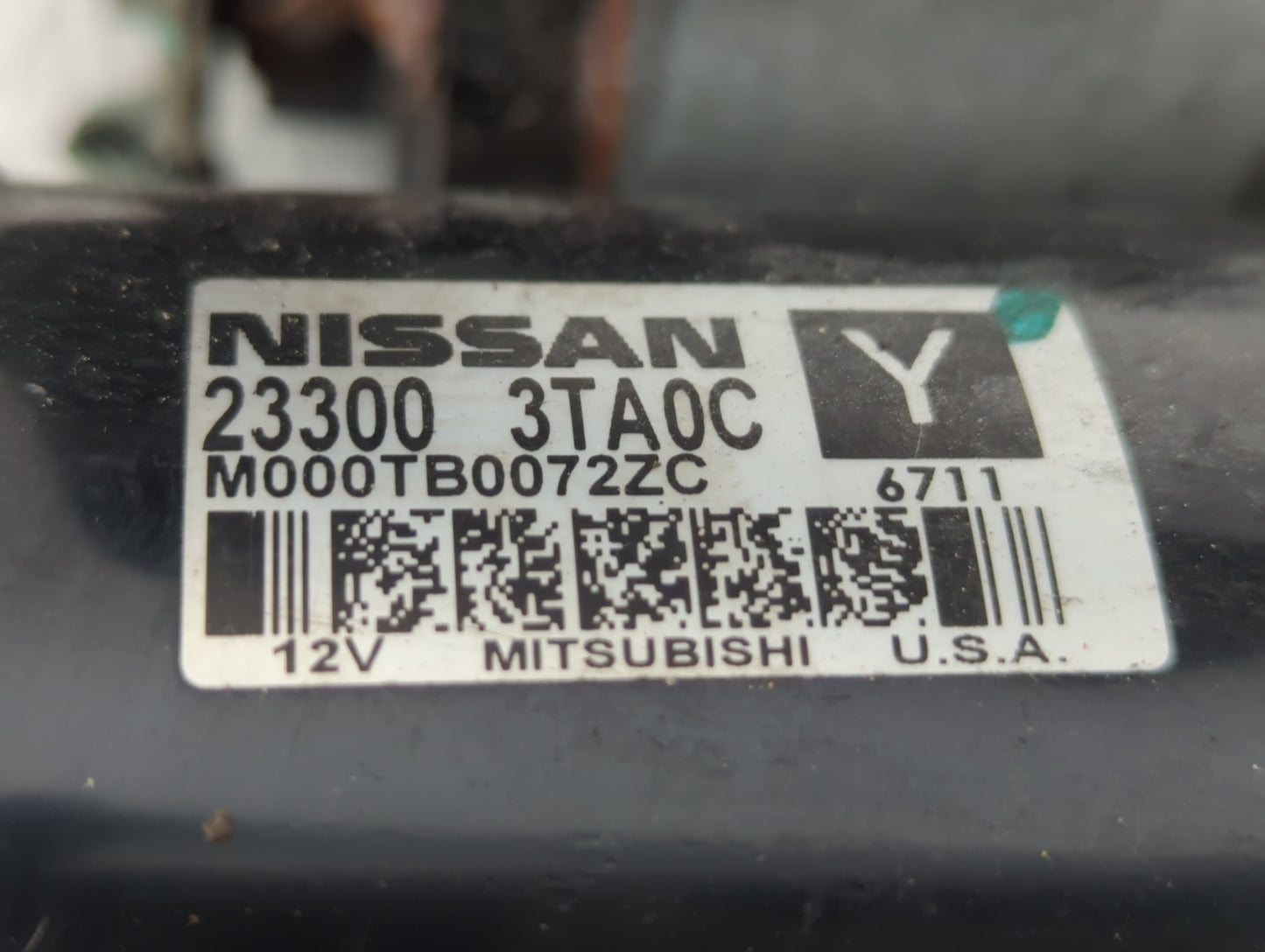 2013-2018 Nissan Altima Car Starter Motor Solenoid OEM P/N:23300 3TA0C Fits Fits 2013 2014 2015 2016 2017 2018 OEM Used Auto