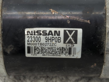 2015-2018 Nissan Altima Car Starter Motor Solenoid OEM P/N:M000TB0272ZC 23300 9HP0B Fits OEM Used Auto Parts