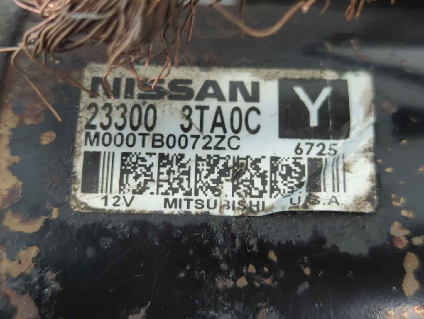 2013-2018 Nissan Altima Car Starter Motor Solenoid OEM P/N:M000TB0072ZC 23300 3TA0C Fits Fits 2013 2014 2015 2016 2017 2018