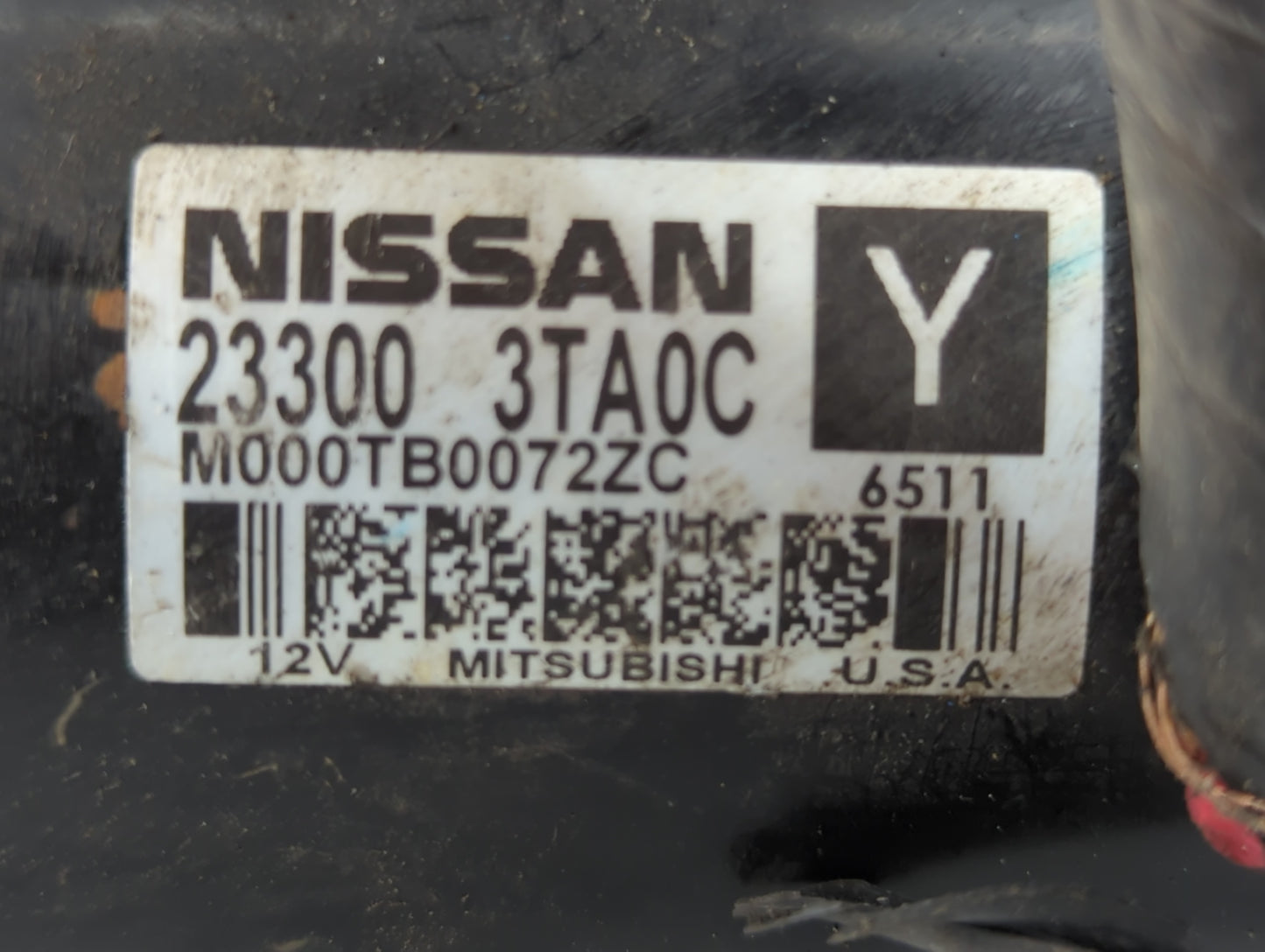 2013-2018 Nissan Altima Car Starter Motor Solenoid OEM P/N:M000TB0072ZC 23300 3TA0C Fits Fits 2013 2014 2015 2016 2017 2018