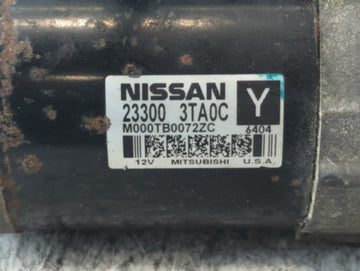 2013-2018 Nissan Altima Car Starter Motor Solenoid OEM P/N:M000TB0071ZC 23300 3TA0A Fits Fits 2013 2014 2015 2016 2017 2018 OEM Used Auto Parts