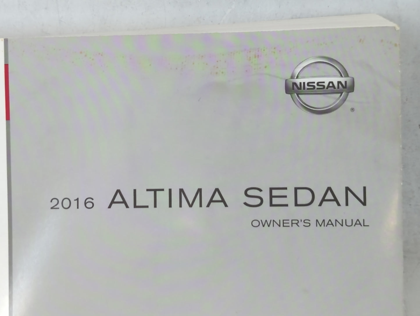 2016 Nissan Altima Owners Manual Book Guide OEM Used Auto Parts - Oemusedautoparts1.com