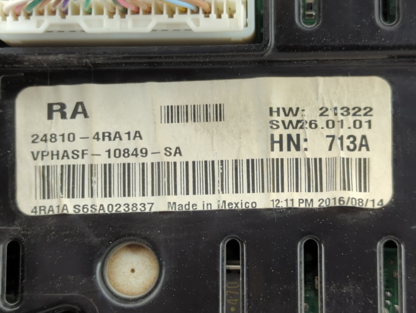 2016-2017 Nissan Maxima Instrument Cluster Speedometer Gauges P/N:24810-4RA1A VPHASF-10849-SA Miles: Fits Fits 2016 2017 OEM