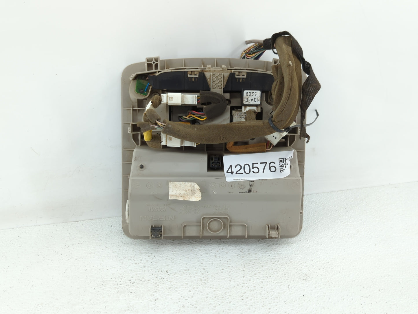 2016 Nissan Maxima Overhead Roof Console Beige - Oemusedautoparts1.com