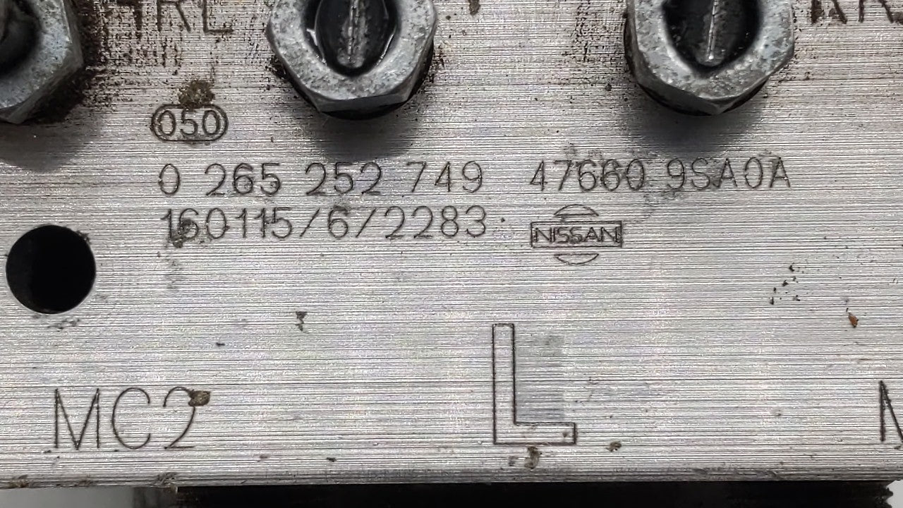 2016 Nissan Nv200 ABS Pump Control Module Replacement P/N:47660 9SA0A Fits OEM Used Auto Parts - Oemusedautoparts1.com