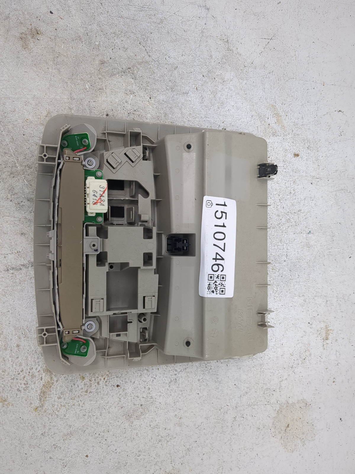 2016 Nissan Pathfinder Overhead Roof Console Tan - Oemusedautoparts1.com