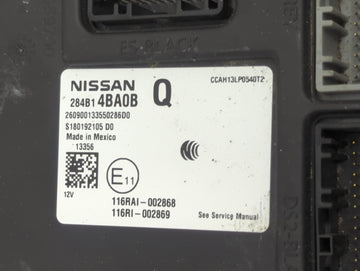 2015-2016 Nissan Rogue Body Control Module Bcm Inner Cabin Fuse Box