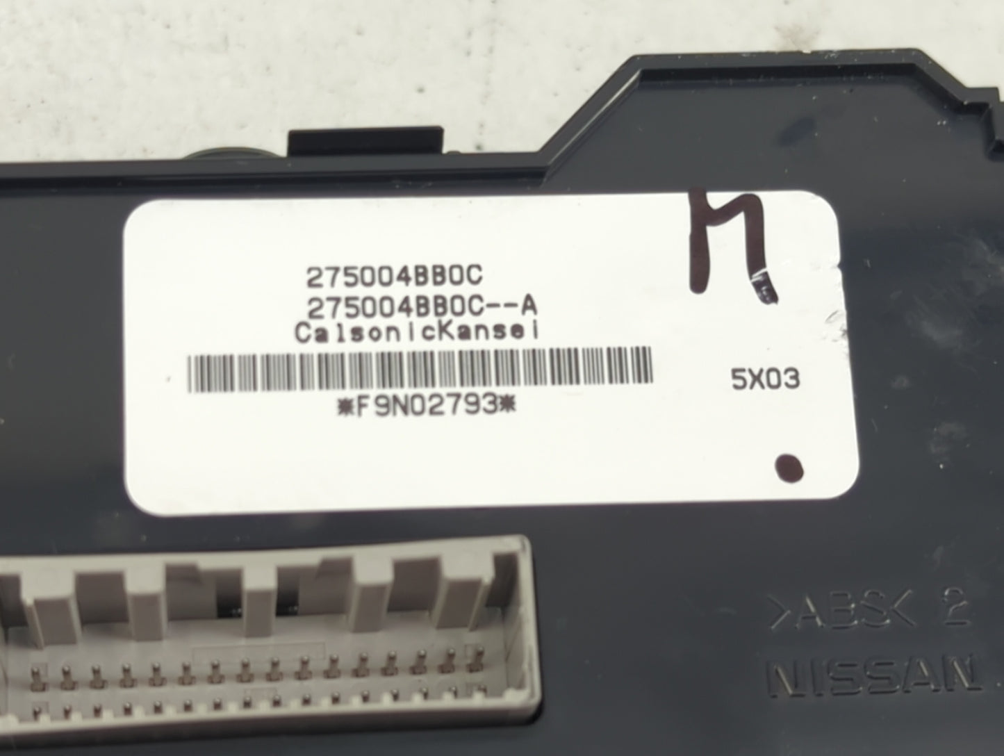 2014-2016 Nissan Rogue Climate Control Module Temperature AC/Heater Replacement P/N:275004BB0C 275004BB0C--A Fits OEM Used A