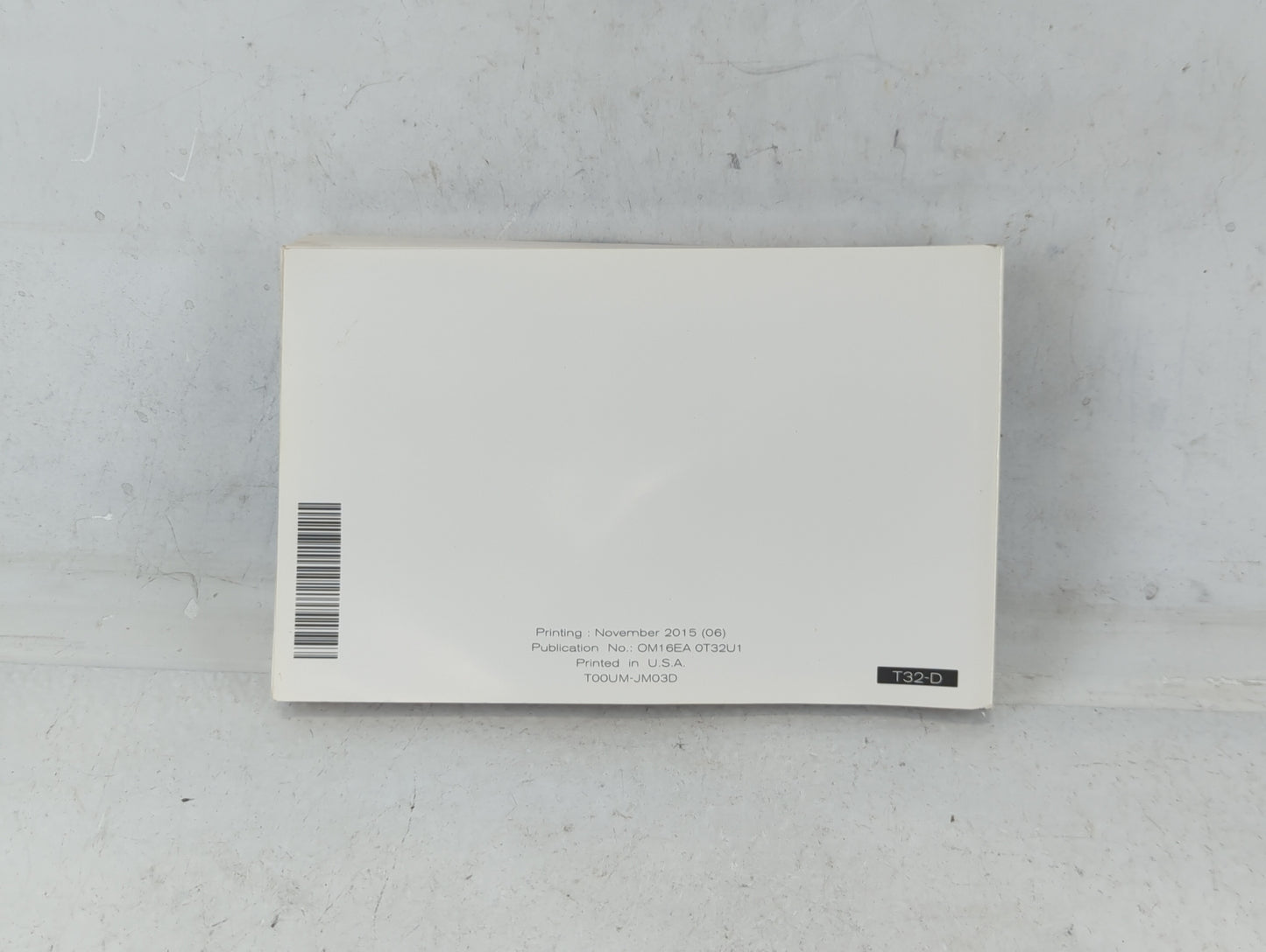 2016 Nissan Rogue Owners Manual Book Guide P/N:OM16EA 0T32U1 OEM Used Auto Parts - Oemusedautoparts1.com