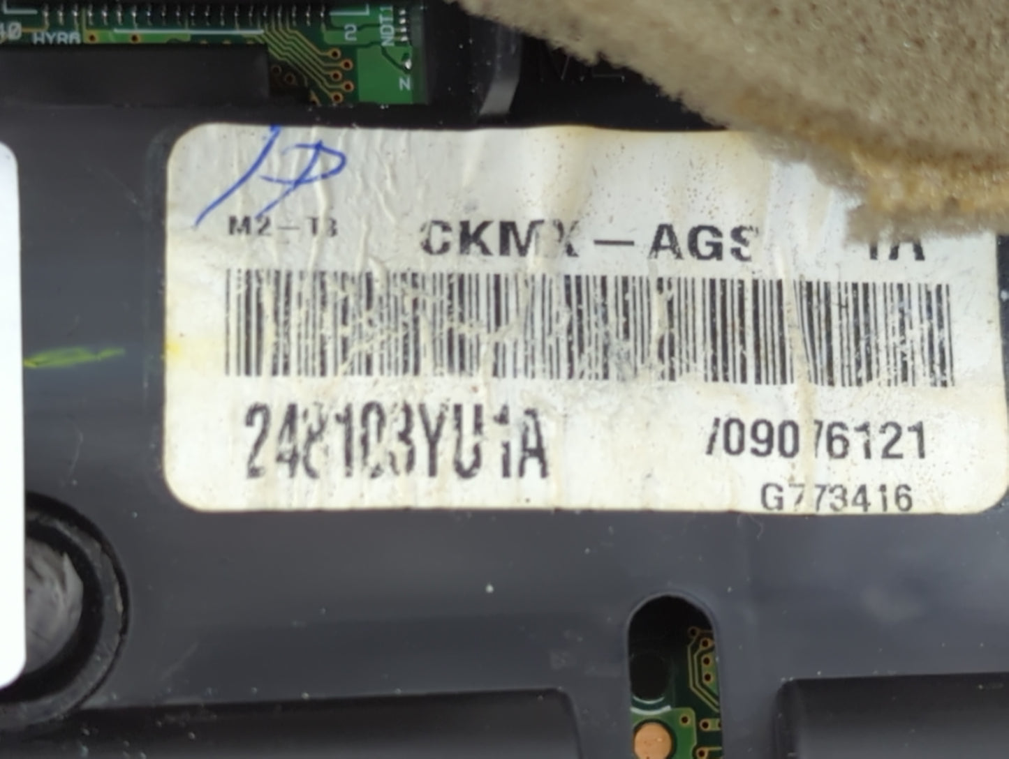 2016 Nissan Sentra Instrument Cluster Speedometer Gauges P/N:248103YU1A Fits OEM Used Auto Parts - Oemusedautoparts1.com