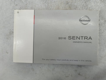 2016 Nissan Sentra Owners Manual Book Guide P/N:OM16EM0B17U0 OEM Used Auto Parts