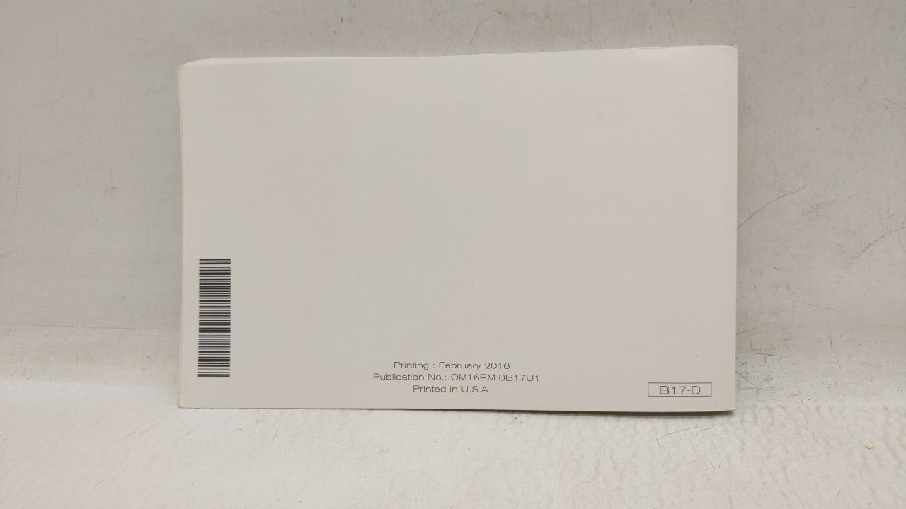 2016 Nissan Sentra Owners Manual Book Guide OEM Used Auto Parts - Oemusedautoparts1.com