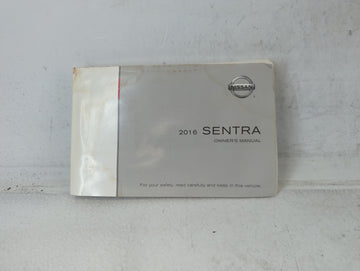 2016 Nissan Sentra Owners Manual Book Guide P/N:OM16EM 0B17U0 OEM Used Auto Parts