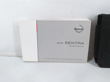 2016 Nissan Sentra Owners Manual Book Guide P/N:OM16EM 0B17U1 OEM Used Auto Parts