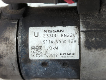 2013-2019 Nissan Sentra Car Starter Motor Solenoid OEM P/N:S114-955D 12V 23300 EN22C Fits OEM Used Auto Parts
