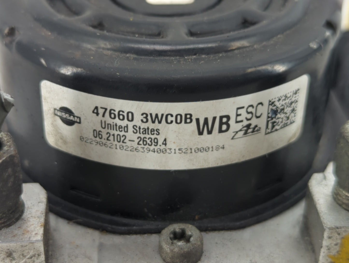 2014-2019 Nissan Versa ABS Pump Control Module Replacement P/N:47660 3WC0B Fits Fits 2014 2015 2016 2017 2018 2019 OEM Used