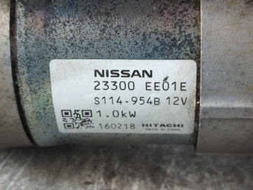 2012-2019 Nissan Versa Car Starter Motor Solenoid OEM P/N:S114-954B 12V 23300 EE01E Fits OEM Used Auto Parts