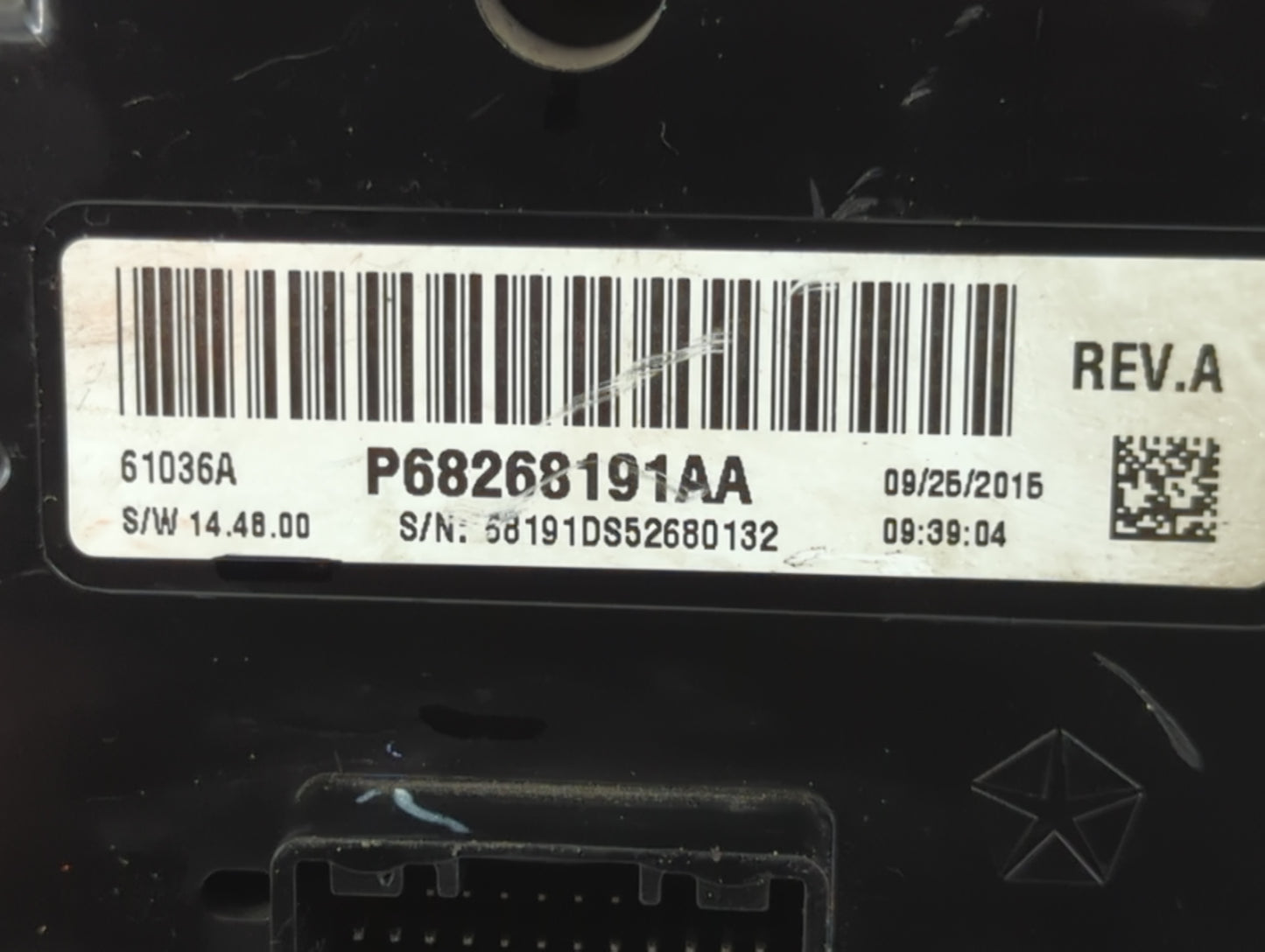 2016 Ram 1500 Master Power Window Switch Replacement Driver Side Left P/N:P68268191AA Fits OEM Used Auto Parts - Oemusedauto