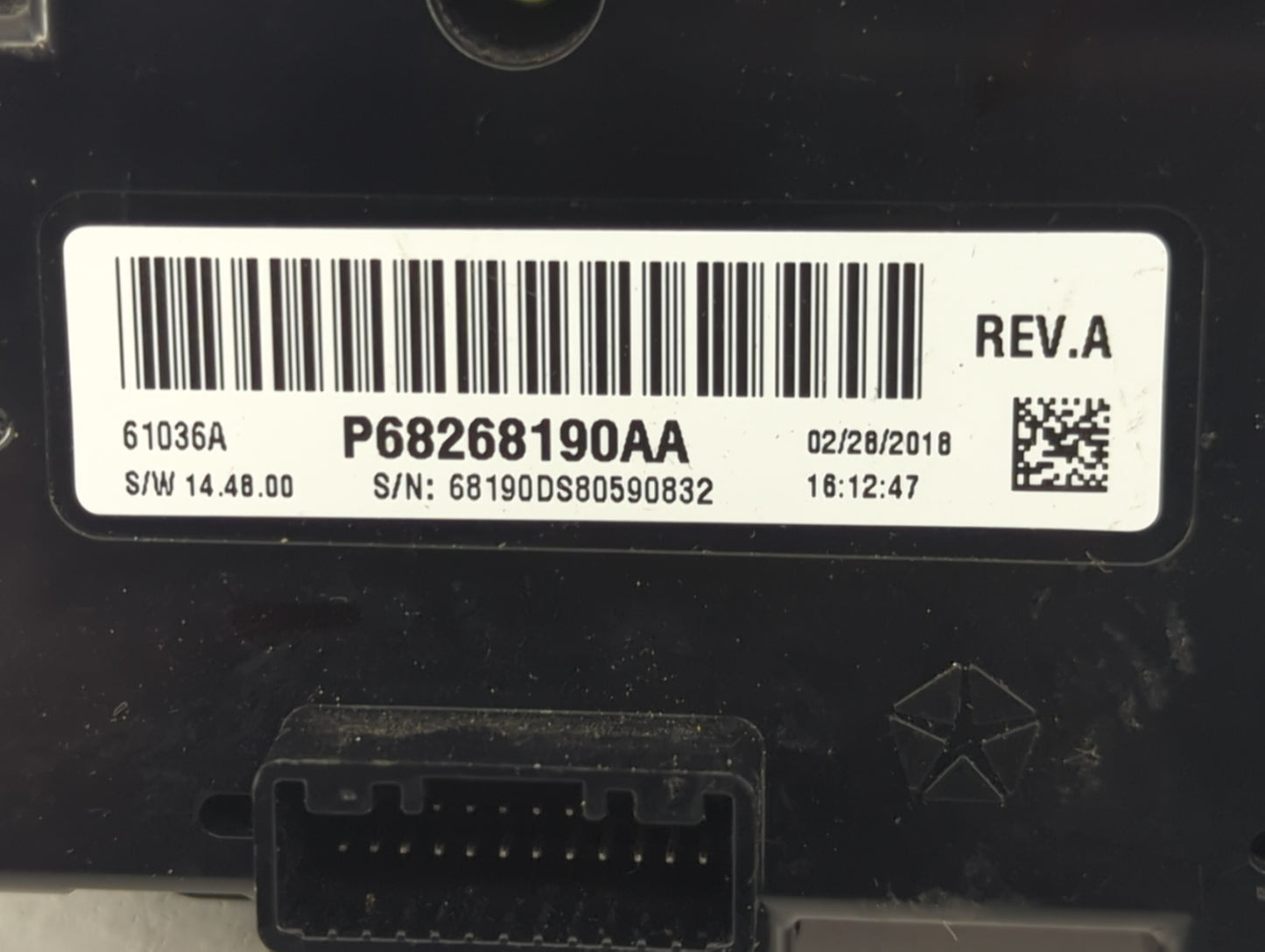 2013-2022 Ram 1500 Climate Control Module Temperature AC/Heater Replacement P/N:P68268190AA Fits OEM Used Auto Parts - Oemus