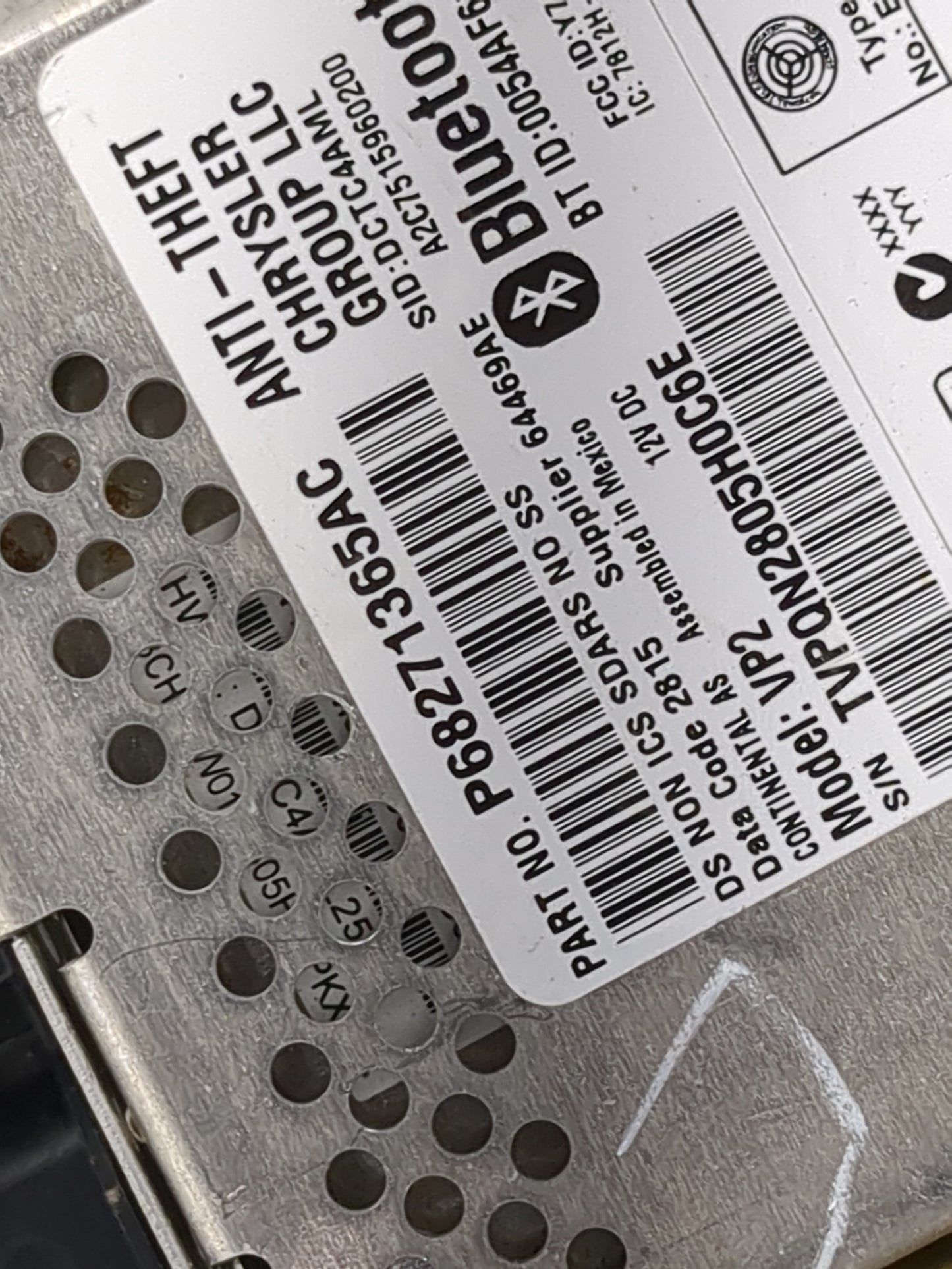 2016 Ram 1500 Climate Control Module Temperature AC/Heater Replacement P/N:P68271365AC VPQN2805H0C6E Fits OEM Used Auto Part