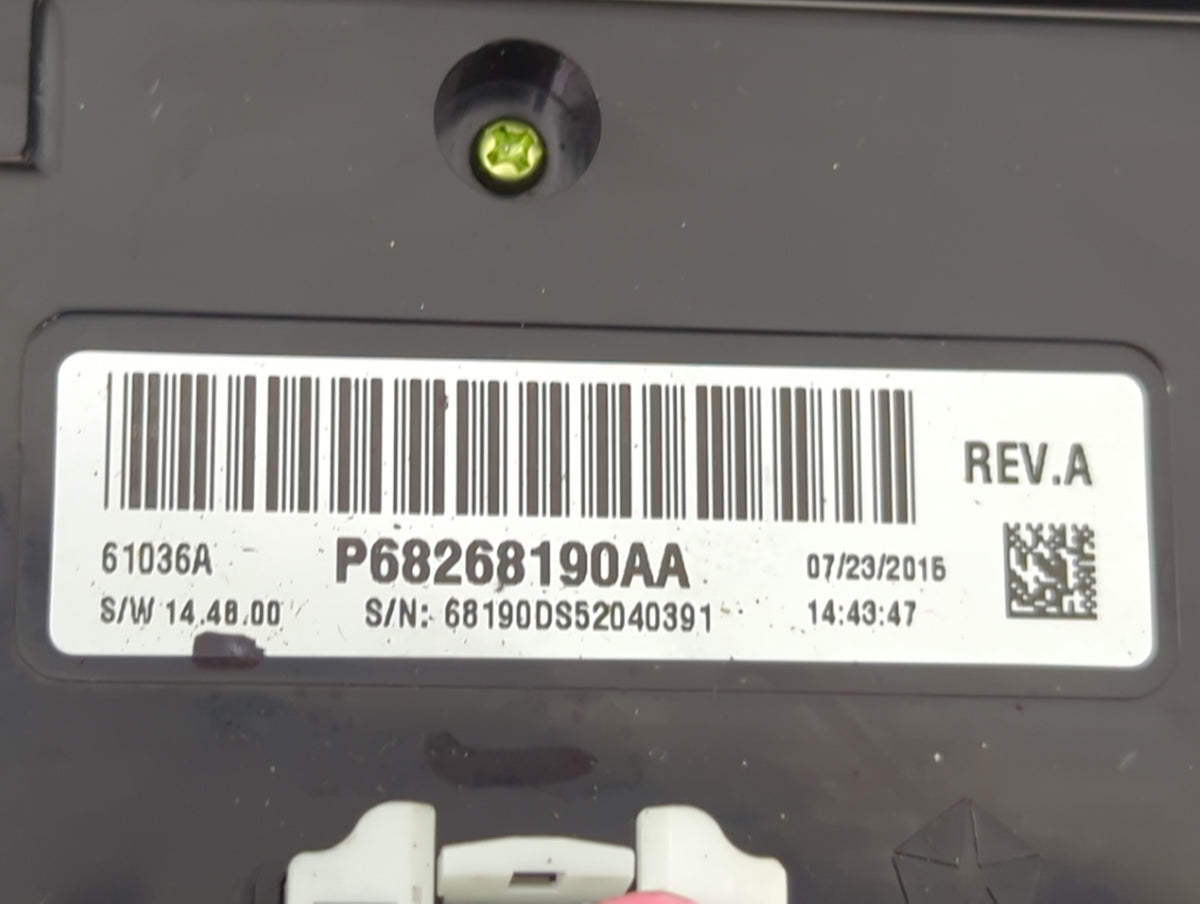 2013-2022 Ram 1500 Climate Control Module Temperature AC/Heater Replacement P/N:P68268190AA Fits OEM Used Auto Parts - Oemus