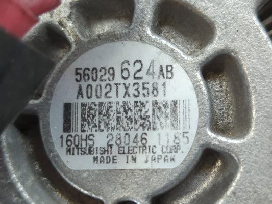 2015-2022 Ram Promaster City Alternator Replacement Generator Charging Assembly Engine OEM P/N:A002TX3581 56029624AB Fits OEM Used Auto Parts