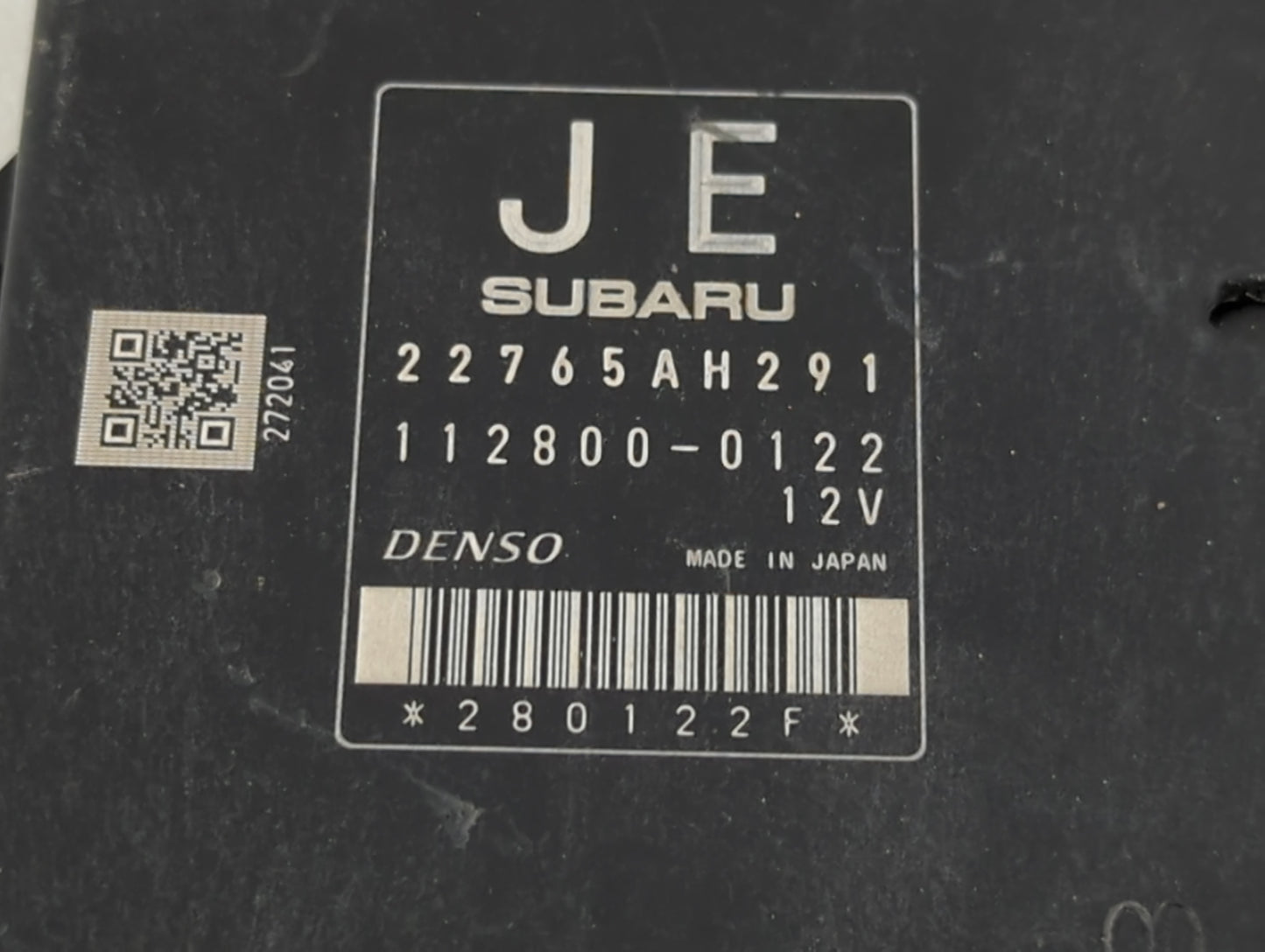 2016 Subaru Forester PCM Engine Control Computer ECU ECM PCU OEM P/N:22765AH291 Fits OEM Used Auto Parts - Oemusedautoparts1